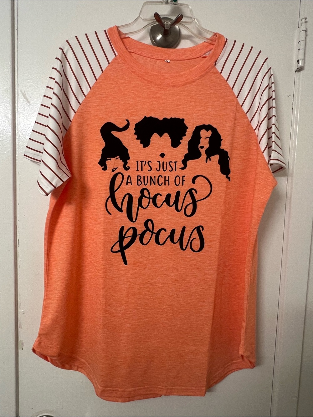 Hocus Pocus Orange Raglan Graphic Tee Women’s